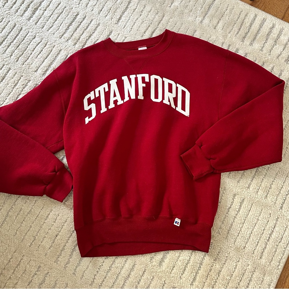 Russell Athletic Red Stanford Crewneck Sweatshirt